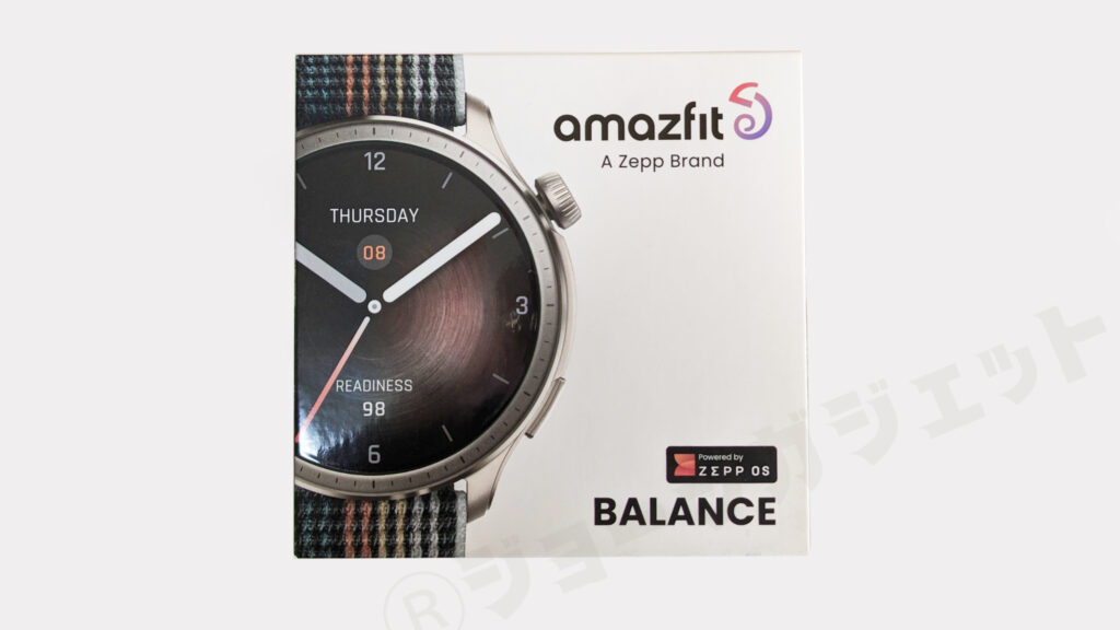 Amazfit Balanceの外箱デザイン
