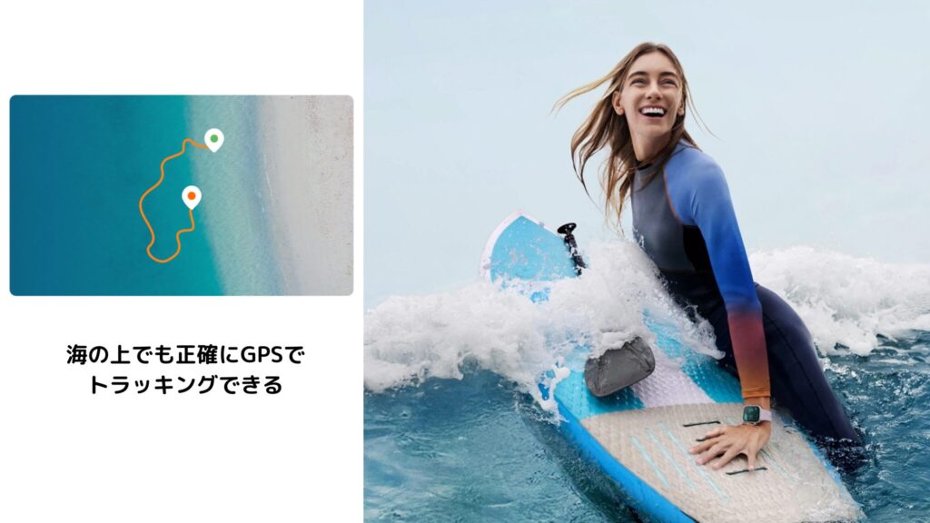 前作よりもGPS性能が20％向上