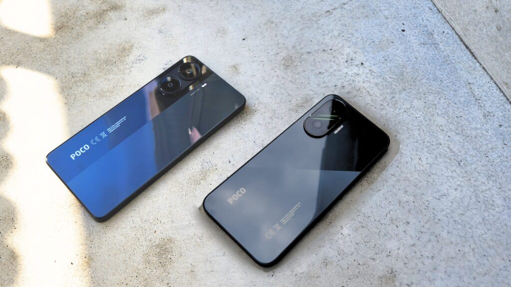 POCO F7 とPOCO X7 Pro の外観デザインを比較