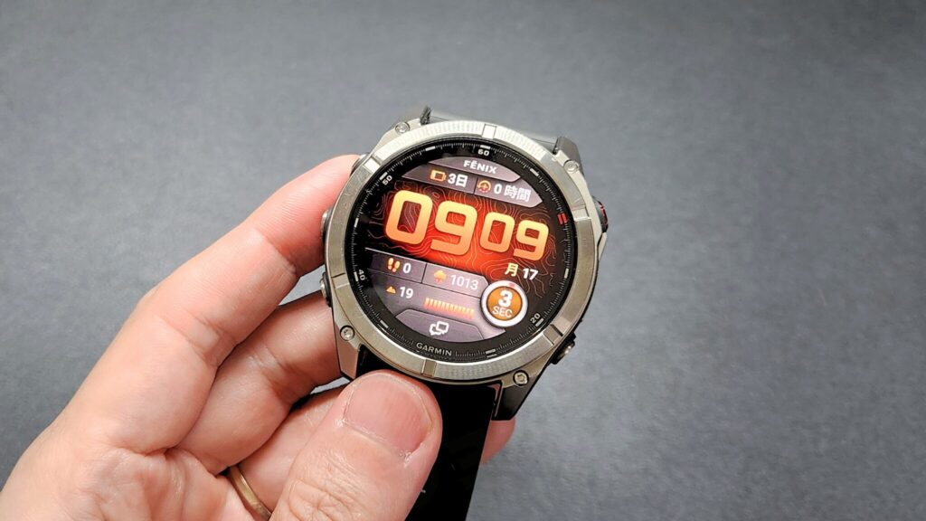 GARMIN fenix 8 Pro MicroLED の文字盤【カスタム要素あり】