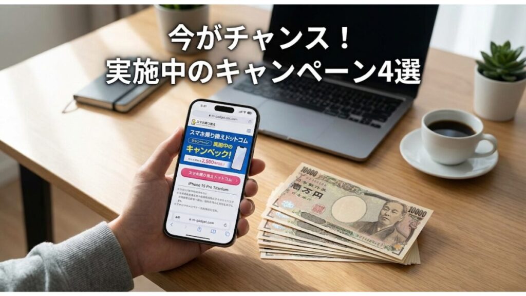 今がチャンス！実施中のキャンペーン4選