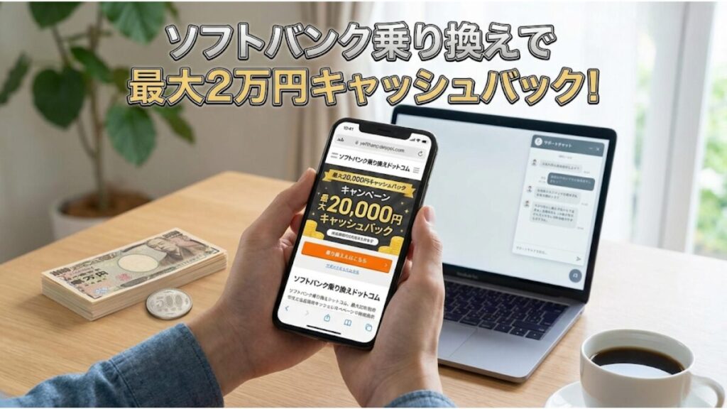 ソフトバンクへの乗り換えが超お得！最大20,000円キャッシュバックキャンペーン徹底解説