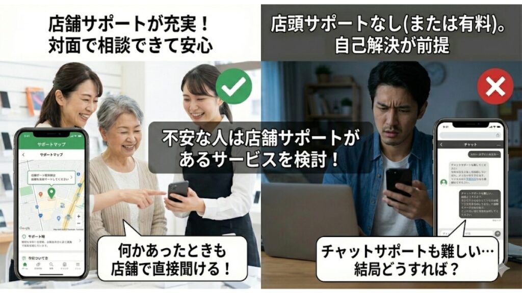 ポイント6：サポート体制の充実度