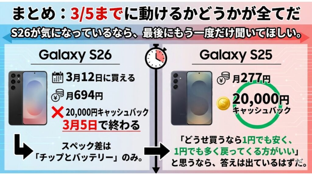 まとめ:3/5までに動けるかどうかが全てだ